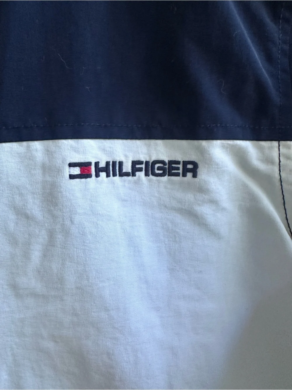Kids Tommy Hilfiger Blue/White/Red Mesh-Lined Jacket Hidden Hood